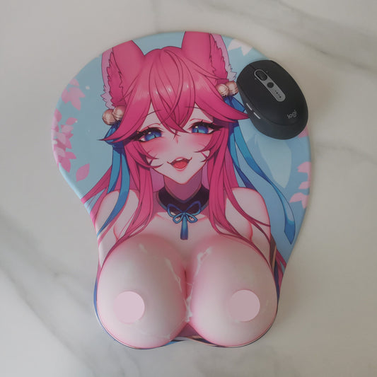  Boob mouse pad large top view