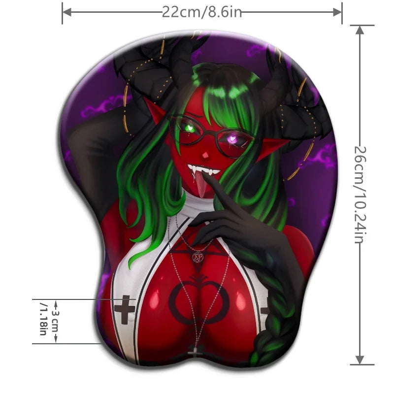 Red Succubus Boob Pad