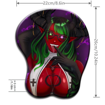 Red Succubus Boob Pad